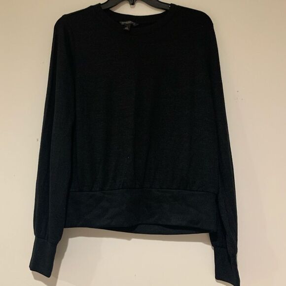 Banana Republic Luxespun Black long Sleeves Top - Picture 2 of 4